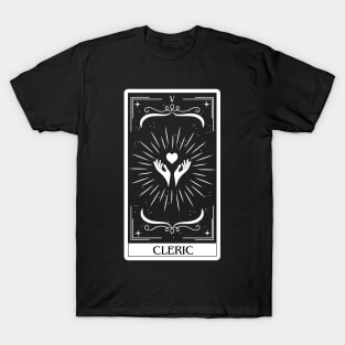 Cleric Tarot Card D&D Nat 20 Dungeons & Dragons T-Shirt